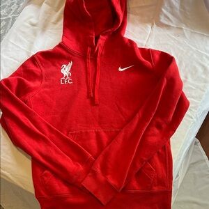 Nike Red Men's Hoodie with LFC Logo